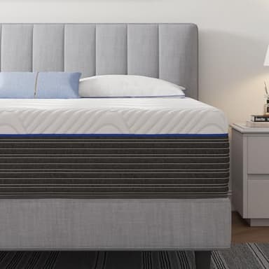 Rolanstar Twin Size Mattress 8 Inch, Gel Memory Foam Mattress for Pressure Relief, Fiberglass-Free Comfort Mattresses in a Box, Medium Firm Mattres for Kids, CertiPUR-US Certified, White - Image 7