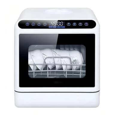 Dishwasher Tabletop Dishwasher Portable Small Fully Automatic 4 Washing Modes and Drying Function Can be connected to the faucet and manually filled with water - Image 1