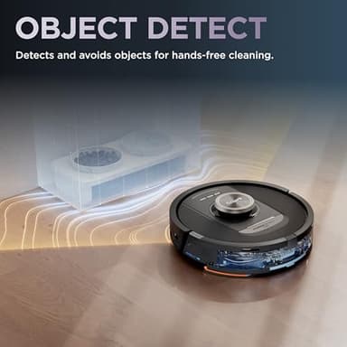 Shark PowerDetect NeverTouch, Self-Empty & Self-Refill, Robot Vacuum and Mop with Bagless, 30-Day Debris Capacity HEPA Base, 30-Day Capacity Refill Tank, Pad Dry, Black, AV2810YS - Image 9