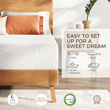 Sweetnight Twin Mattress,10 Inch Memory Foam Twin Size Mattress in a Box for Pressure Relief & Motion Isolation,Medium Plush and CertiPUR-US Certified - Image 7
