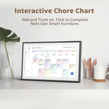 Dragon Touch 15.6" Digital Calendar Chore Chart – 1080P Full HD Interactive Touchscreen, Smart Family Planner, Hearth Display Digital Calendar Wall & Desk Mountable for Seamless Scheduling Black - Image 3