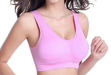 Vermilion Bird Women's 6 Pack Seamless Comfortable Sports Bra with Removable Pads Pack of 6 5XL - Image 3