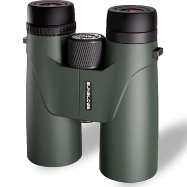 Binoculars for Adults High Powered, 12x42 HD Super Bright BAK4 Prism Waterproof Binoculars with Low Light Vision for Bird Watching Hiking Hunting Outdoor Travel Road Trip Stargazing Cruise (Green) - Image 1