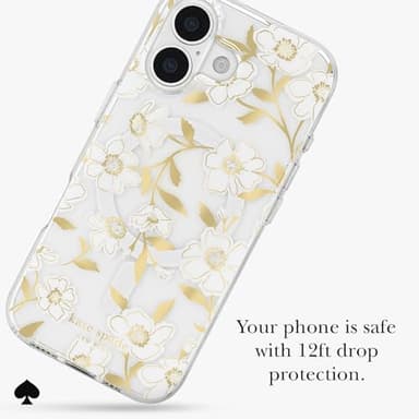 Kate Spade New York iPhone 17 Case - Compatible with MagSafe - Designer Phone Case - Sunshine Floral Gems - Image 5