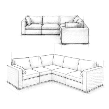 SIMPLIHOME Jasmine Corner Sectional Modular Sofa in Performance Fabric, Cloud Grey, 125-inches Wide, Handcrafted Contemporary-Style L-Shaped Couch for Living Room - Image 25