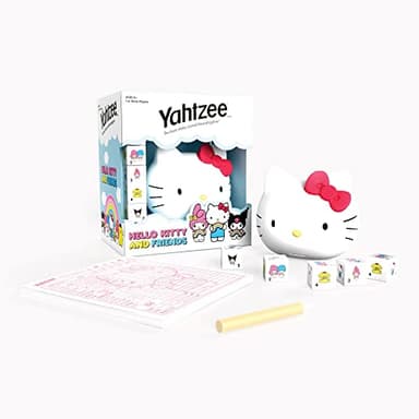 YAHTZEE: Hello Kitty and Friends, Collectible Head Dice Cup, Classic Family Dice Game, Officially Licensed Sanrio Game & Merchandise - Image 4