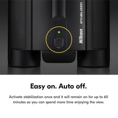 Nikon STABILIZED Binoculars 12x25 S, Image Stabilized Binoculars for Sports, Outdoors, & Wildlife, Compact Binoculars, Bundle with a Nikon Lens Pen & Cleaning Cloth - Image 5