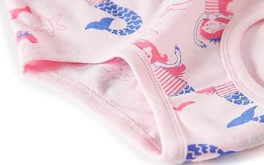 Slenily Girls Underwear Size 6 Cotton Breathable Panties Little Kids Mermaid Briefs Childrens Flamingo Comfort 6 Pack Undies - Image 3
