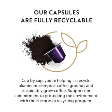 Nespresso Capsules Original Line, Arpeggio Decaffeinato, Dark Roast Coffee, 50-Count Coffee Pods - Image 4