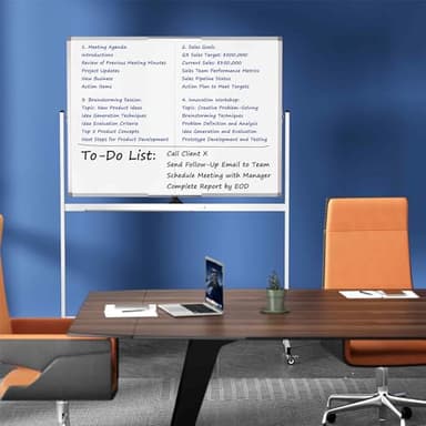 Neatsure Large Rolling Whiteboard on Wheels, 48" x 36" Double-Sided Mobile White Board with Stand, 4' x 3' Portable Standing Magnetic Dry Erase Board Easel for Home Office Classroom School, Silver - Image 8