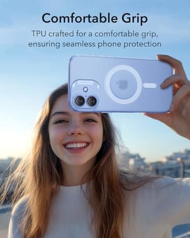 ESR for iPhone 16 Plus Case, Compatible with MagSafe, Camera Protection, Shockproof Thin Cover, Resists Yellowing Scratches, Magnetic Phone Case for iPhone 16 Plus, Zero Series, Frosted Blue-MagSafe - Image 3