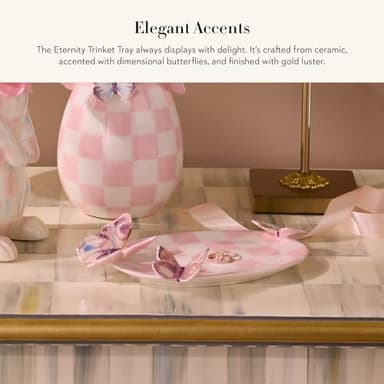 MACKENZIE-CHILDS Ceramic Tray, Unique Tray for Decor, Eternity Trinket - Image 2