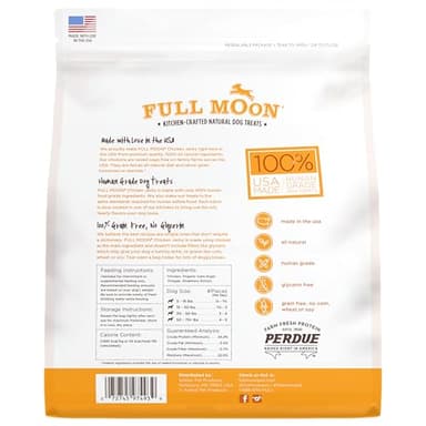 Full Moon Chicken Jerky Healthy All Natural Dog Treats Human Grade Made in USA Grain Free, 1.5 Pound (Pack of 1) - Image 2