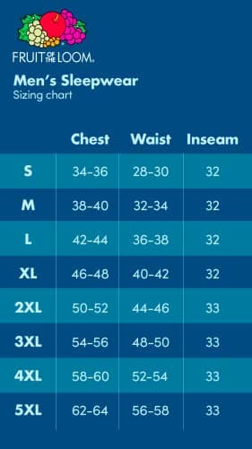 Fruit of the Loom Men's Jersey Knit Pajama Sleep Set, Black, Medium - Image 7