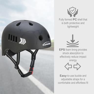 KAMUGO Toddler Helmet Kids Bike Helmet for Girls Boys Ages 2-8 Years,Toddler Bicycle Helmet Suitable for Skateboard Scooter Roller Skating Inline Roller Skating - Image 3