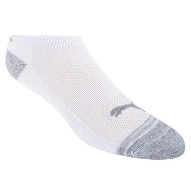 PUMA womens 8 Pack Low Cut Running Socks, White, 9 11 US - Image 4