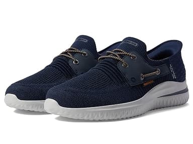 Skechers USA Men's Men's Delson 3.0-Roth 210606 Low Profile Bungee Lace Slip-Ins, NVY, 11.5 - Image 2