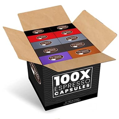 ESPRESSO ITALIA Capsules Compatible with Nespresso Machines, 100 Count - VARIETY PACK, Italian Coffee Pods Expresso - Image 3