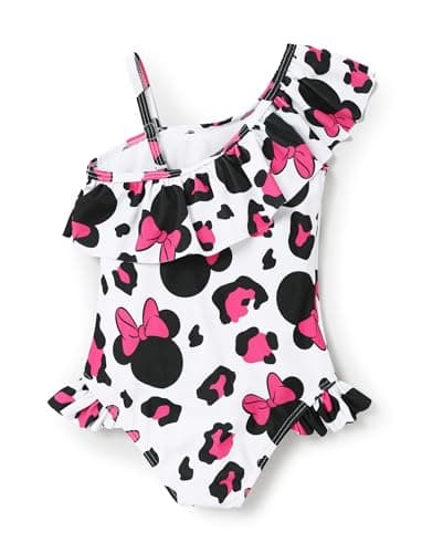 Disney Mickey and Friends Girls One Piece Swimsuits Minnie Mouse Bathing Suit UPF 50 Beach Sport Swimwear Black for Toddler 3-4 Years - Image 2