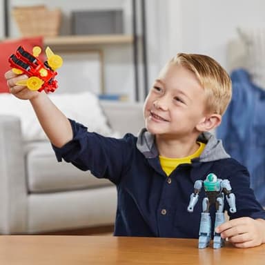 Transformers EarthSpark Cyber-Combiner Terran Twitch and Robby Malto Robot Action Figures, Interactive Toys for Boys and Girls Ages 6 and Up - Image 4