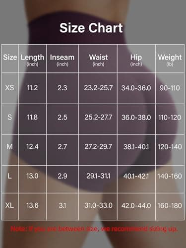 YEOREO Women's Biker Shorts 2.5" No Front Seam Elysina High Waist Hidden Scrunch Workout Gym Yoga Running Shorts Black Cherry M - Image 6