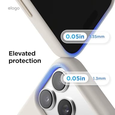 elago for iPhone 17 Pro Case, Premium Magnetic Silicone Case, Compatible with MagSafe, Liquid Silicone Material, Protective Cover, Shockproof, Slim Phone, 6.3 inch (Stone) - Image 8