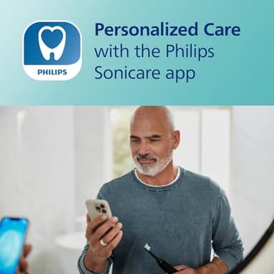 Philips Sonicare DiamondClean Smart 9750 Electric Toothbrush, Sonic Toothbrush with App, Pressure Sensor, Brush Head Detection, 5 Brushing Modes and 3 Intensity Levels, Lunar Blue, Model HX9954/74 - Image 5