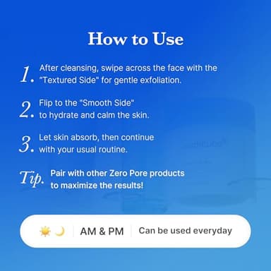 Medicube Zero Pore Pads 2.0, Dual-Textured Facial Toner Pads for Exfoliation and Pore Care with 4.5% AHA Lactic Acid & 0.45% BHA Salicylic Acid, Ideal for All Skin Types, Korean Skin Care (70 units) - Image 7