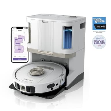 Shark Robot Vacuum & Mop Combo, PowerDetect NeverTouch Pro,Self-Emptying,Self-Refill with Self-Clean Pad Wash & Dry, 60-Day Debris Capacity,30-Day Refill Tank, 5PowerDetect Technologies,White,AV2800ZE - Image 2