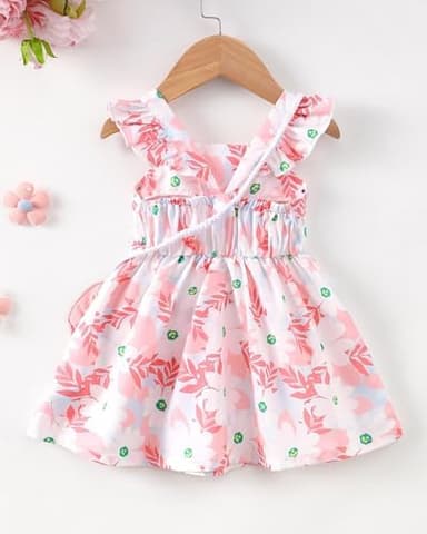 Mioglrie Baby Girl Clothes Newborn Dress Summer Toddler Girls' Clothing Casual Sundress with Cute Bag Infant Outfits - Image 7