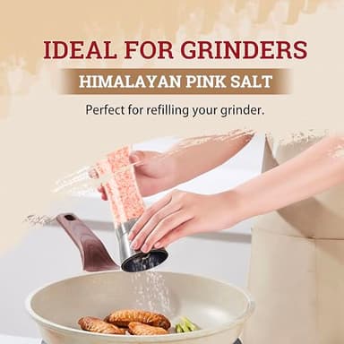 52USA Himalayan Pink Salt, Coarse Grain, 39 oz (2.4 LB), Pink Himalayan Sea Salt, Kosher Salt, Sea Salt for Grinder Refill, Himalayan Salt - Image 6