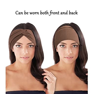 Jesries 10 PCS Women Headbands African Wide Hair Wrap Extra Turban Head Bands for Lady Large Sport Workout Stretch Non-slip Big Hair Bands - Image 3