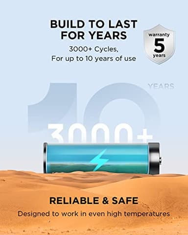 EF ECOFLOW RIVER 2 Max Solar Generator 512Wh Long-life LiFePO4 Portable Power Station& 160W Solar Panel for Home Backup Power, Camping & RVs 100% Charged in 60m with 3000+ Cycles & Up to 1000W Output - Image 4