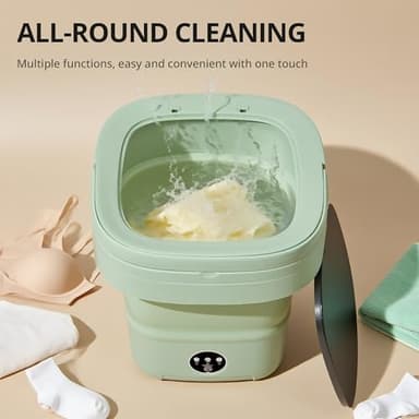 Portable Washing Machine, Mini Washer, 16L Upgraded with Spin Basket Laundry Machine, Foldable Design Ideal for Apartment, Home and Hotel, portable washer 3 Cleaning Modes Suitable for Small Clothes - Image 9