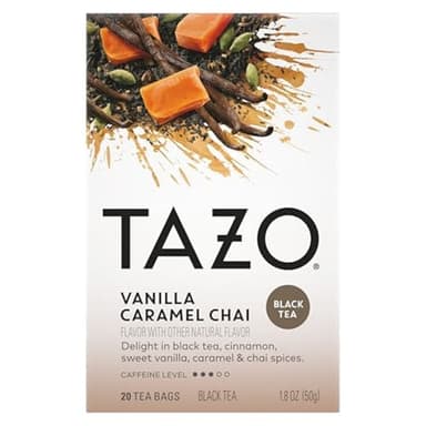 TAZO Chai Tea Bags, Vanilla Caramel Chai, Caffeinated tea, 120 Total Bags (20ct - Pack of 6) - Image 3