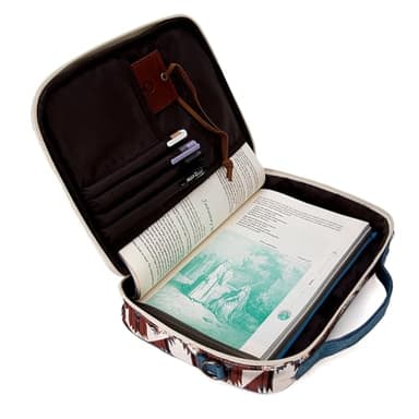 Montana West Bible Covers for Women Men with Leather Bookmark Carrying Book Case Church Bag Outdoor Protective - Image 5