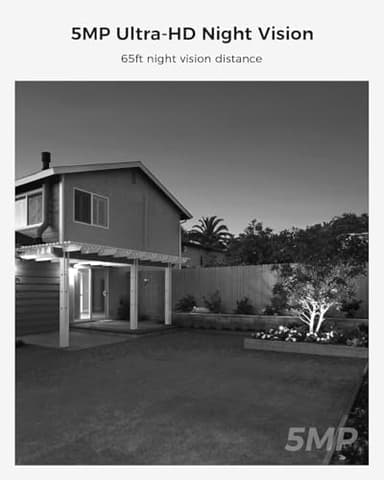 【Wireless Pro,Plug & Play】 Hiseeu 2.5K 5MP WiFi Security Camera System Outdoor,Expandable 16CH 8MP NVR, 1TB HDD,Spotlight,2 Way Audio, IP66 Waterproof, Motion Alert, DC Power Plug-in, 24/7 Recording - Image 4
