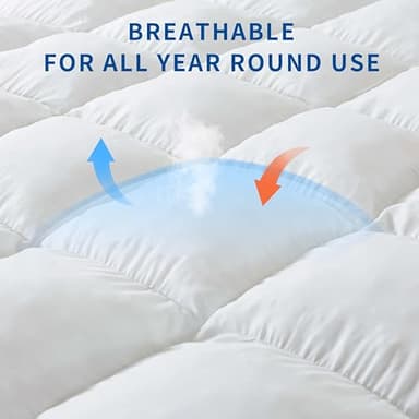 WhatsBedding 3 Inch Memory Foam Mattress Topper Full Size for Pressure Relief, Fluffy & Soft Shredded Memory Foam Filled Pillow Top, 4 Anchor Elastic Bands, 1700GSM, 54x75in - Image 4