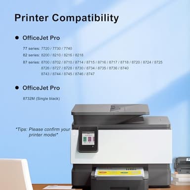 GoToners 952XL Latest Upgrade Compatible Ink Cartridges Combo Pack Replacement for HP 952 XL Use for Officejet Pro 8710 8720 7740 8210 8740 8715 7720 8725 8730 (4, XL) - Image 2