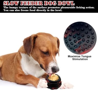 Yipetor Dog Toy, Frozen Dog Treats to Keep Dogs Busy, Interactive Treat Dispensing Dog Toy Puzzle, Interactive Chew Toys for Puppy Small Medium Dog, Power Chewer, Durable Rubber-Easy to Clean(Small) - Image 4