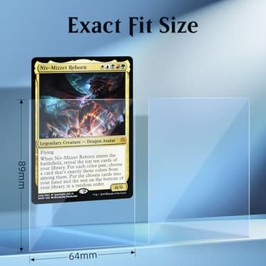 1200 Pack Card Sleeves, Perfect Fit Inner Sleeves Ideal for Double-Sleeving, Crystal Clear Trading Card Sleeve for MTG, PKM, TCG, Compatible with Matte MTG Card Sleeve - Image 3