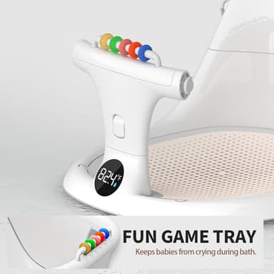 Baby Bath seat for Babies Sitting up Infant Bath tub Portable sit up Seats Bathing Chair Newborn Essentials Toddler Must Haves 0-12 Months Bathtub Sink Bather Sitting Shower Support Travel Ring - Image 9