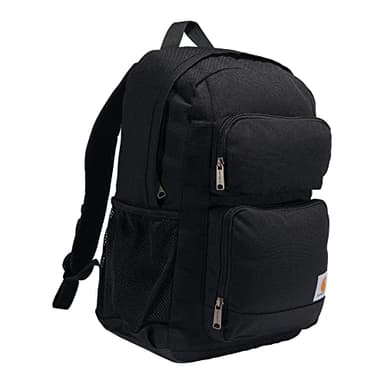 Carhartt 27L Single-Compartment Backpack, Durable Pack with Laptop Sleeve and Duravax Abrasion Resistant Base, Black - Image 2