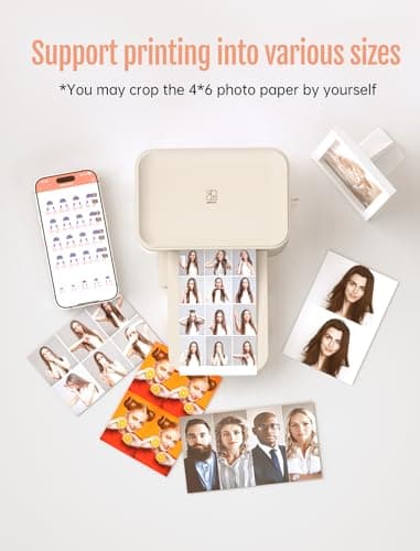 HPRT Photo Printer 4x6,+20 Sheets&1ribbon,Wi-Fi Wireless Instant Picture Printer for iPhone, Android, Smartphone, Thermal Dye-Sublimation, AR Video Printing,Portable Photo Printers for Home Use - Image 5