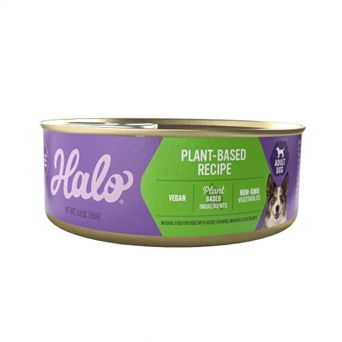Halo Holistic Vegan Wet Dog Food, Plant-Based Recipe, Canned Dog Food, Complete Digestive Health, Adult Dogs, 5.5 Oz Can (Pack of 12) - Image 1