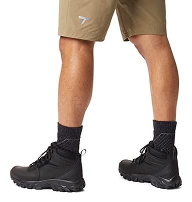 Columbia Mens Newton Ridge Plus II Waterproof Hiking Boot, Black/Black, 10.5 Wide - Image 6