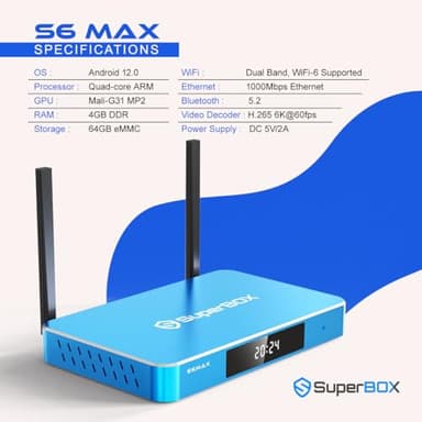 2025 Version, S6 Max Fully Loaded 6K Ultra HD with Voice Control - Image 5