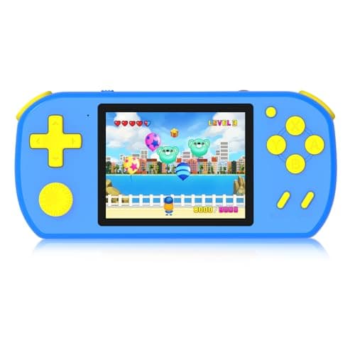 TEBIYOU Handheld Games for Kids Built-in 218 Video Games, Portable Kids Travel Toys for Ages 4-13 with Rechargeable Battery 3.0" HD Screen, Mini Gaming Player Birthday Gifts for Boys Girls (Blue) - Image 1