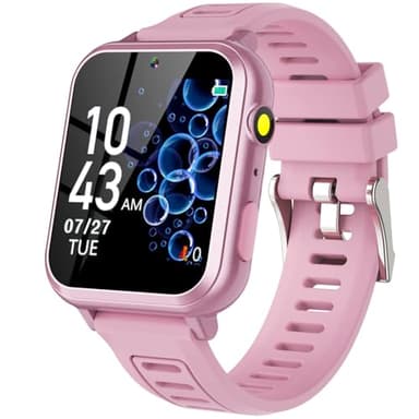 Wiszodet Smart Watch for Kids with 39 Games HD Touch Touchscreen Alarm Clock, Camera Music Player Pedometer Flashlight 12/24 hr Video & Audio Recording, Toys Gift for 3-12 Years Old Girls - Image 1