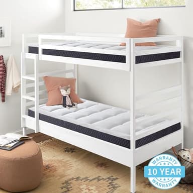 ONENICE 5 Inch Twin Mattress for Kids, Cooling Breathable Gel-Memory Foam Plus Removable Pillowtop Single Mattress in a Box, CertiPUR-US Certified, Fiberglass-Free - Image 7